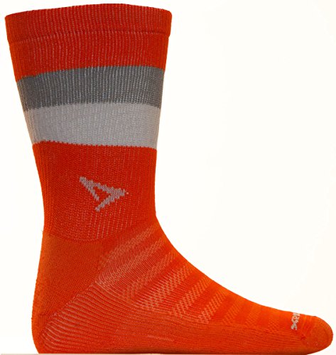 Drymax Running Lite-Mesh Crew, Orange/Anthracite/Grey, W5-7 / M3.5-5.5