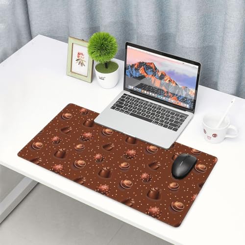 Alfombrilla de ratón grande e impermeable con diseño de chocolate 6