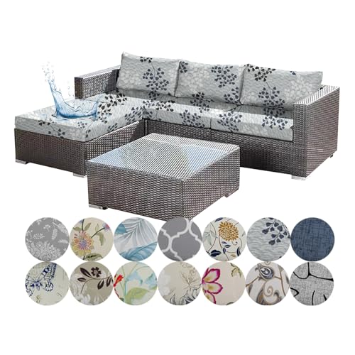 Housse coussin extérieur imperméable lot de 2 taille M pour chaise de jardin - 2