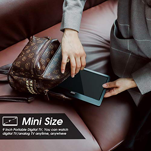 TV Portable TNT HD LED 9" 12V Batterie Rechargeable August DA900D