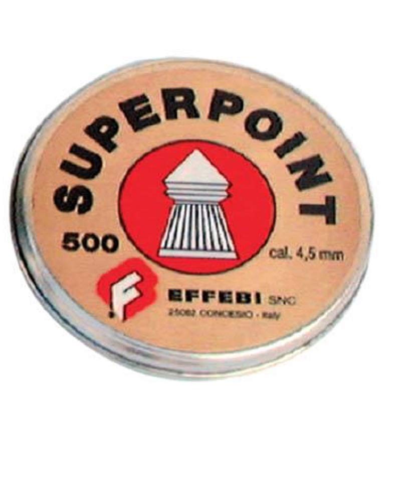 Pallini per Carabina Beretta Cal. 4,5 mm Superpoint Testa a punta (scat. da 500 pezzi)