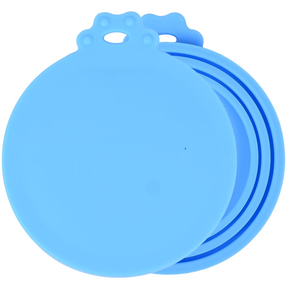 ROMI FLORIA 2 packs Pet Food Can Lids,Cute Food's Safe BPA-Free & Dishwasher Safe, Can Covers Most Standard Size Dog and Cat Canned