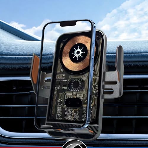 suonee Wireless Car Charger Mount, 15W Fast Charging Auto Clamping Car Charger Holder for iPhone/Samsung for iPhone 17 16 15 14 13 12 11 Pro,Samsung Galaxy S26 Ultra S25 S24 Ultra S23 S22 S21 S20