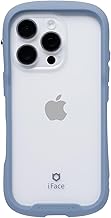 iFace Reflection iPhone 16 Pro Case, Clear Tempered Glass (Pale Blue) [iPhone 16pro Case, iPhone 16 Pro Cover, Smartphone Case, Transparent, Anti-Yellowing, Shockproof, with Strap Hole, Clear Case]