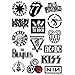 NAVA 2x Rock Metalic Luggage Skateboard Laptop Car Bumper Sticker