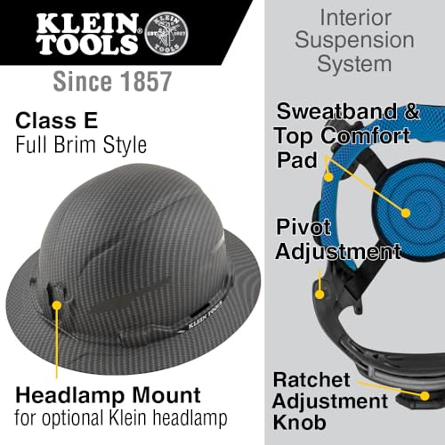 Klein Tools 60345 Hard Hat, Non-Vented Full Brim thumb #1