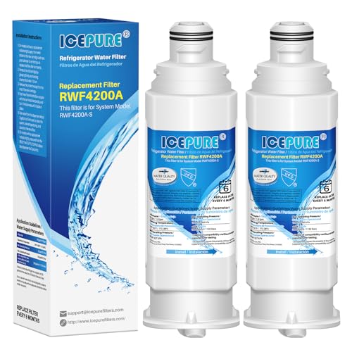 Image of ICEPURE DA97-17376B Refrigerator Water Filter Replacement for DA97-08006C HAF-QIN, HAF-QIN /EXP, RF23M8070SG, RF23M8070SR, RF23M8090SG, RF23M8090SR, RF23M8570SR, RF23M8590SG, BRF425200AP, 2PACK