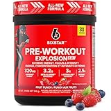 Six Star Pre-Workout Explosion, Fruit Punch (30 Servings) - Preworkout Energy Powder Supplement for Men & Women - Workout Drink Mix with L-Tyrosine & Beta Alanine - Sports Nutrition Products Six Star Pre-Workout Explosion, Fruit Punch (30 Servings) - Preworkout Energy Powder Supplement for Men & Women - Workout Drink Mix with L-Tyrosine & Beta Alanine - Sports Nutrition Products