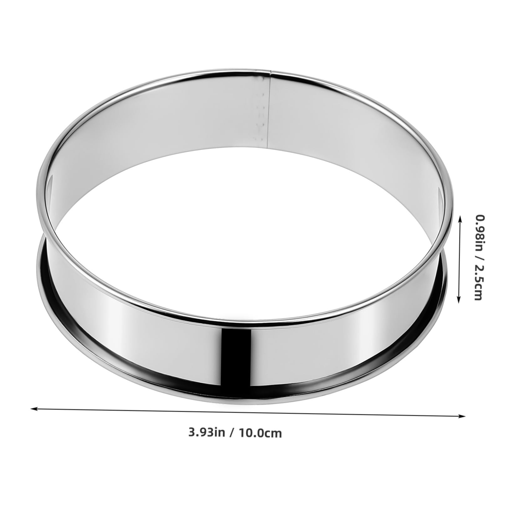 Cabilock 10Pcs Stainless Steel Egg Rings Non Stick Crumpet Baking Rings for Muffins Cookies Tarts Versatile Kitchen Tool for Family Baking Smooth Surface for Safe Food Contact