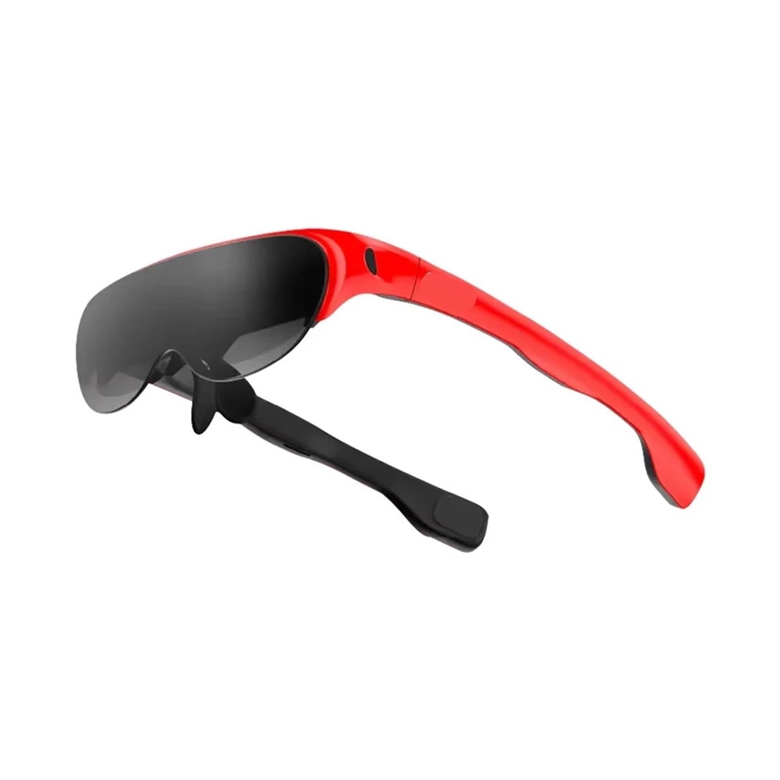 3D AR Glasses Foldable VR Smart Glasses 1080P OLED 120-inch Screen Dual Screen Home Theater Viewing Device(Red)