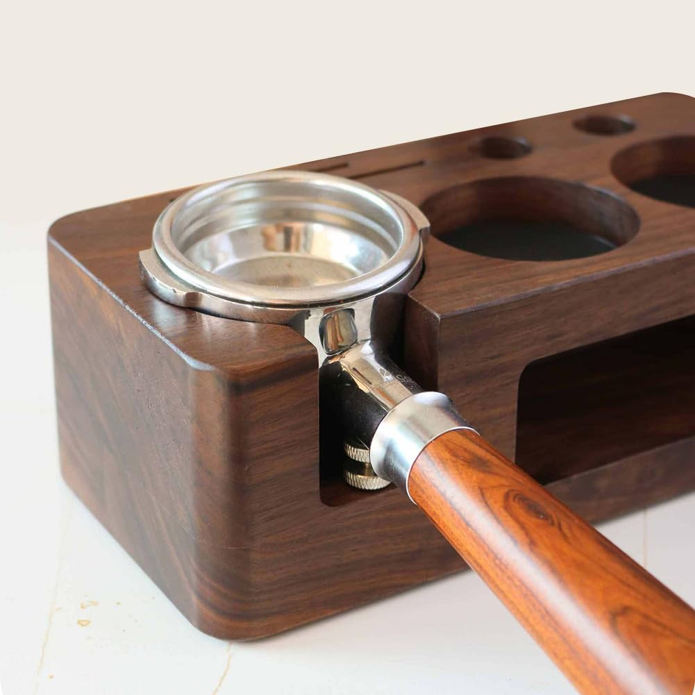 Uchwyt na tamper do kawy akcesoria do ekspresu do espresso stacja do ubijania kawy na blat kuchenny 51/53 mm