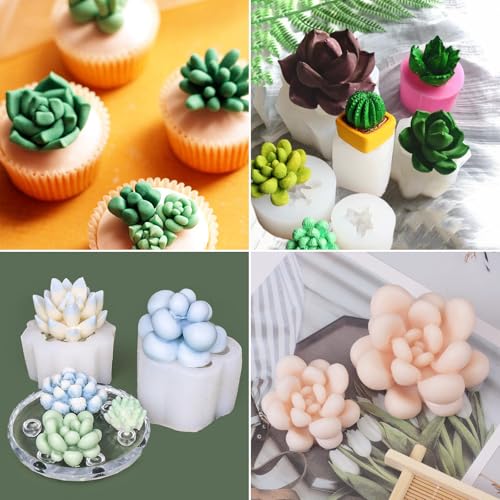 Miniatura 5 de Zigefofo 9 Moldes Velas Cactus Moldes Silicona Suculentas Moldes De Silicona Jabon Hecho A Mano Molde De Silicona 3d Para Velas Molde Para Hacer Velas De Cera Para Jabones Artesanales Aromaterapia