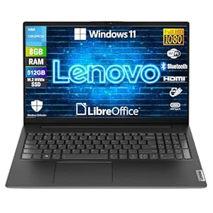 Lenovo, Notebook, Display 15, 6 Zoll Full HD, Intel N4500 2 Core bis zu 2, 8 GHz, RAM 16 GB DDR4, 512 GB SSD NVMe, Win 11 Pro, sofort einsatzbereit