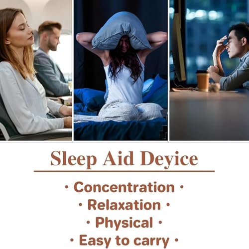Dispositivo portatile per il sonno, ricarica USB, macchina per massaggio a microcorrente, addormentarsi velocemente, migliorare l'igiene del sonno, rilascio della pressione
