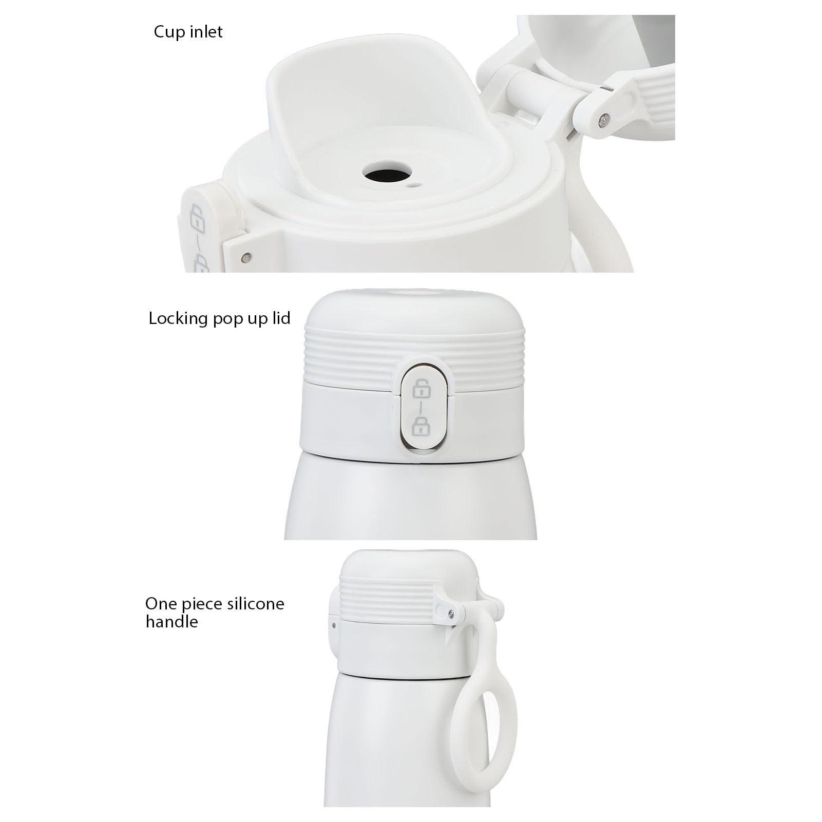 Calentador de Biberones Portátil para Viajes de bebé, Inalámbrico, de Temperatura Constante, Recargable por USB, Calentador de Agua de Viaje para Leche materna. (500 ml)