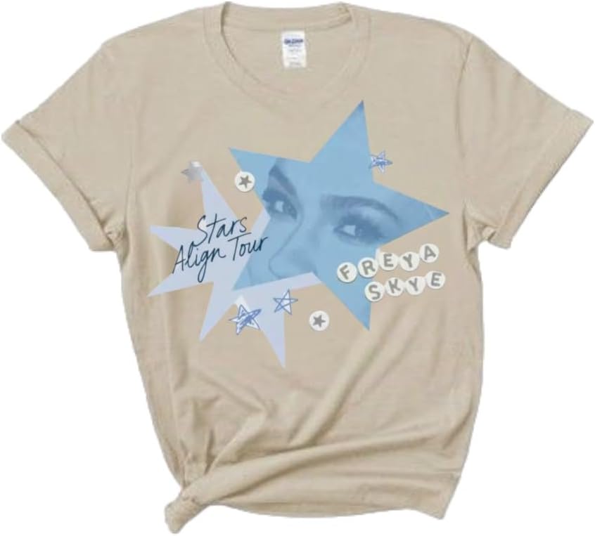 Freya Skye Stars Align Tour Beaded Star T-Shirt, Concert Merch Memorabilia Best Friend Matching tee Shirt - Image 3
