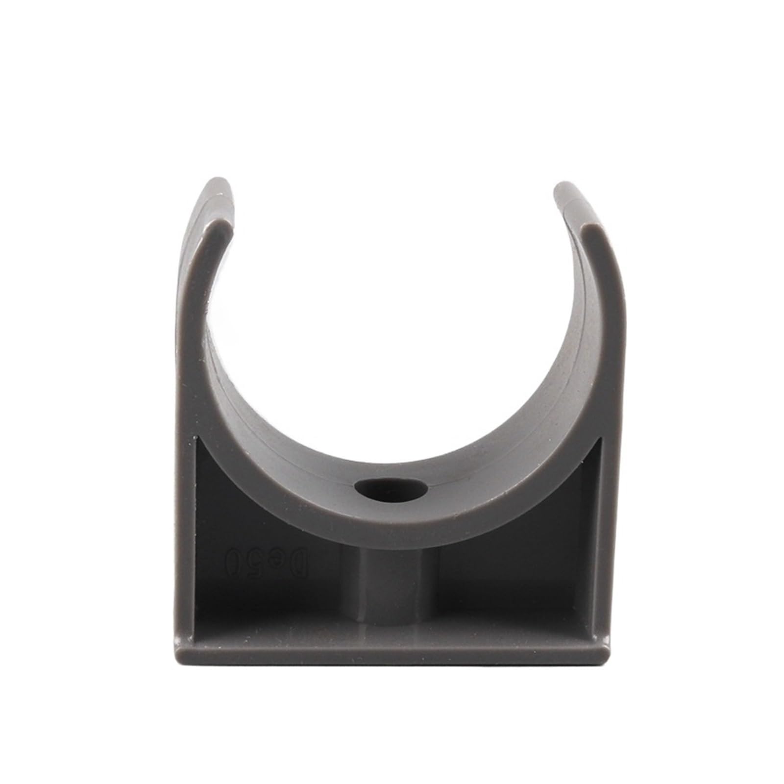 Plastikowe klipsy do węży 10 sztuk zacisków rurowych PVC ID 20~50mm rura doprowadzająca wodę do akwarium typu U uchwyt karty mocujący narzędzia do mocowania rur nawadniających(G2,50mm)