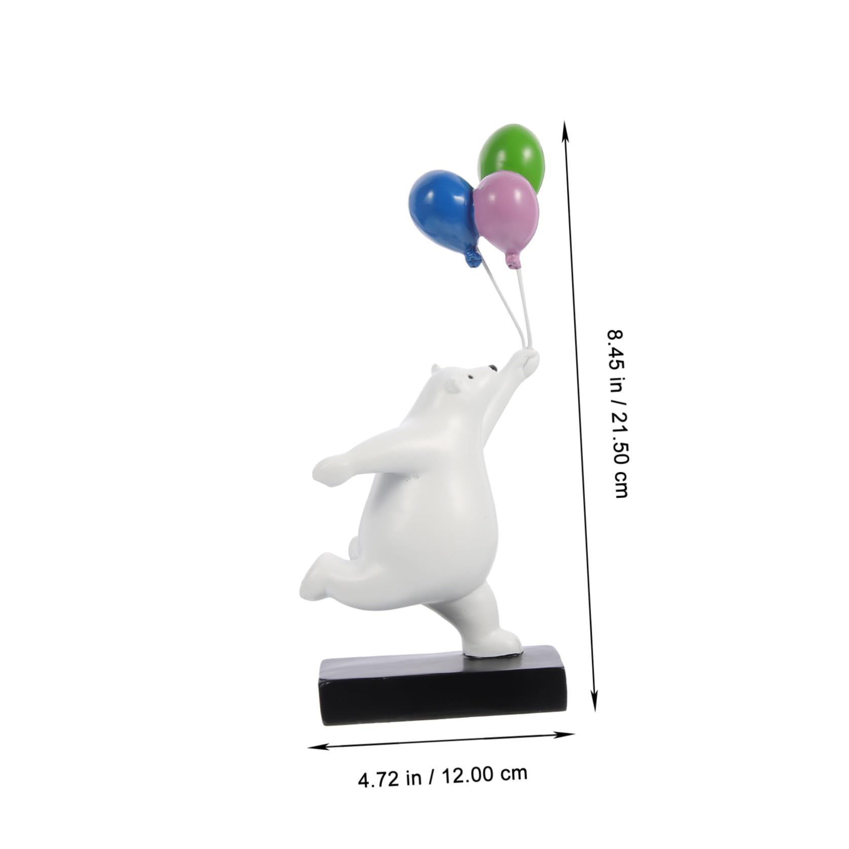 Artibetter Scultura Orsetto in Resina per Decorazione Casa e Camera da Letto, Ornamento da Tavolo Aspetto Vivid e Stile Cartone Animato, Accessorio Decorativo e Supporto Fotografico