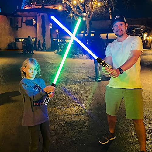 Image of TOY Life Light Up Saber 2 Pack Light up Saber for Kids Extendable Light Up Toy Sword for Kids Lightsavers with Motion Sensitive FX Sound Dark Saber for Adults Kids Halloween Dress Up Parties Gifts