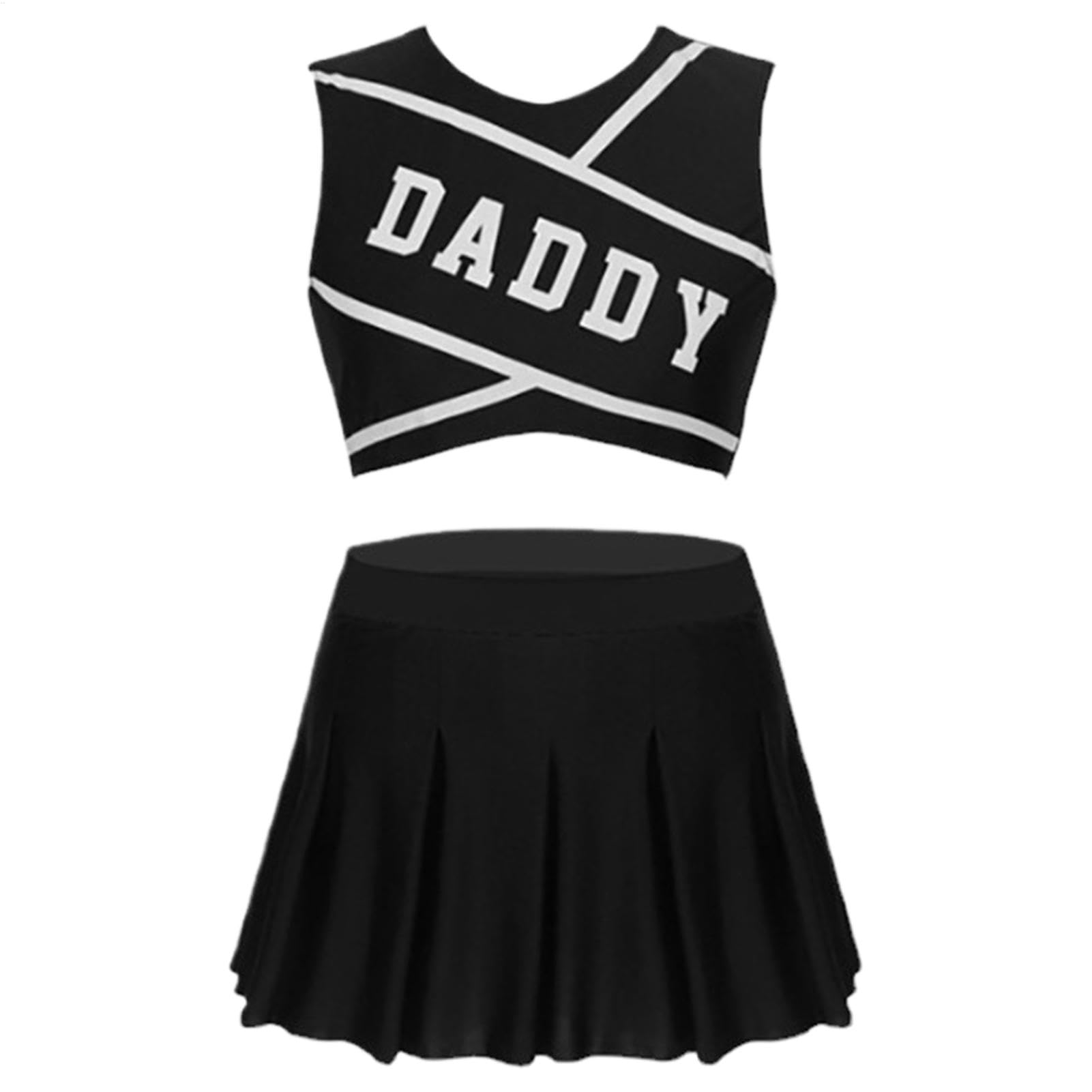 Lencería de animadora para mujer, lencería de animadora a la moda, traje sexy de animadora | Uniformes de animadora cómodos, traje de animadora para mujer para fiesta de música, Halloween, día de la