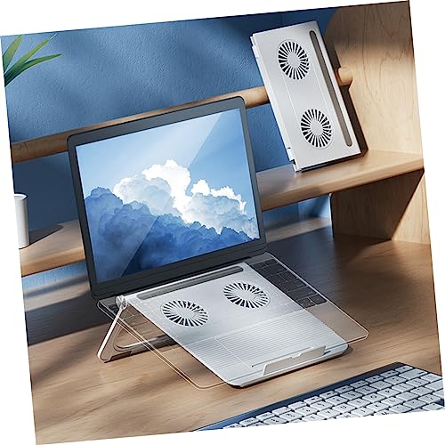 Support ordinateur portable ventilé au bureau ou à la maison pour télétravail ergonomique