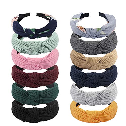 12 Pcs Womens Headbands Knotted Headbands for Women