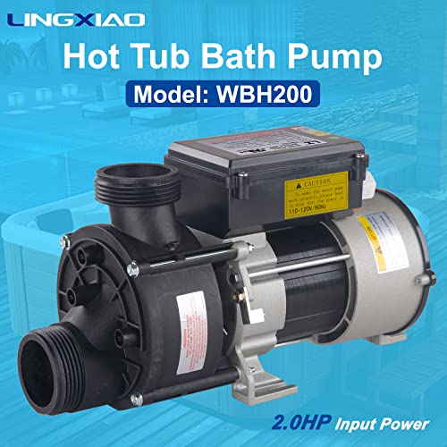Image of 2HP Hot Tub Bath Pump - LX Pump Motor 110V - 120V, 1.5 inch Port (WBH200)