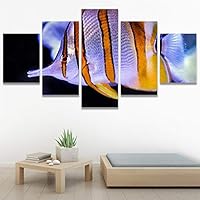 SIGNWIN 5 Panel Canvas Wall Art Peaceful Seas for Home Decorations Ready to Hang - 60