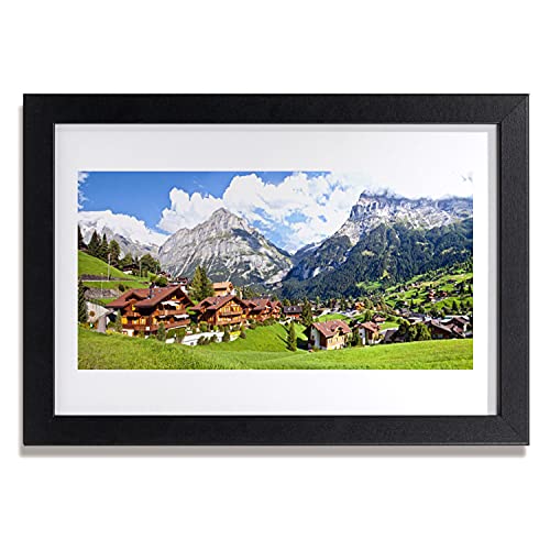 Affiche de paysage de montagne pour habiller un mur vide avec cadre MDF