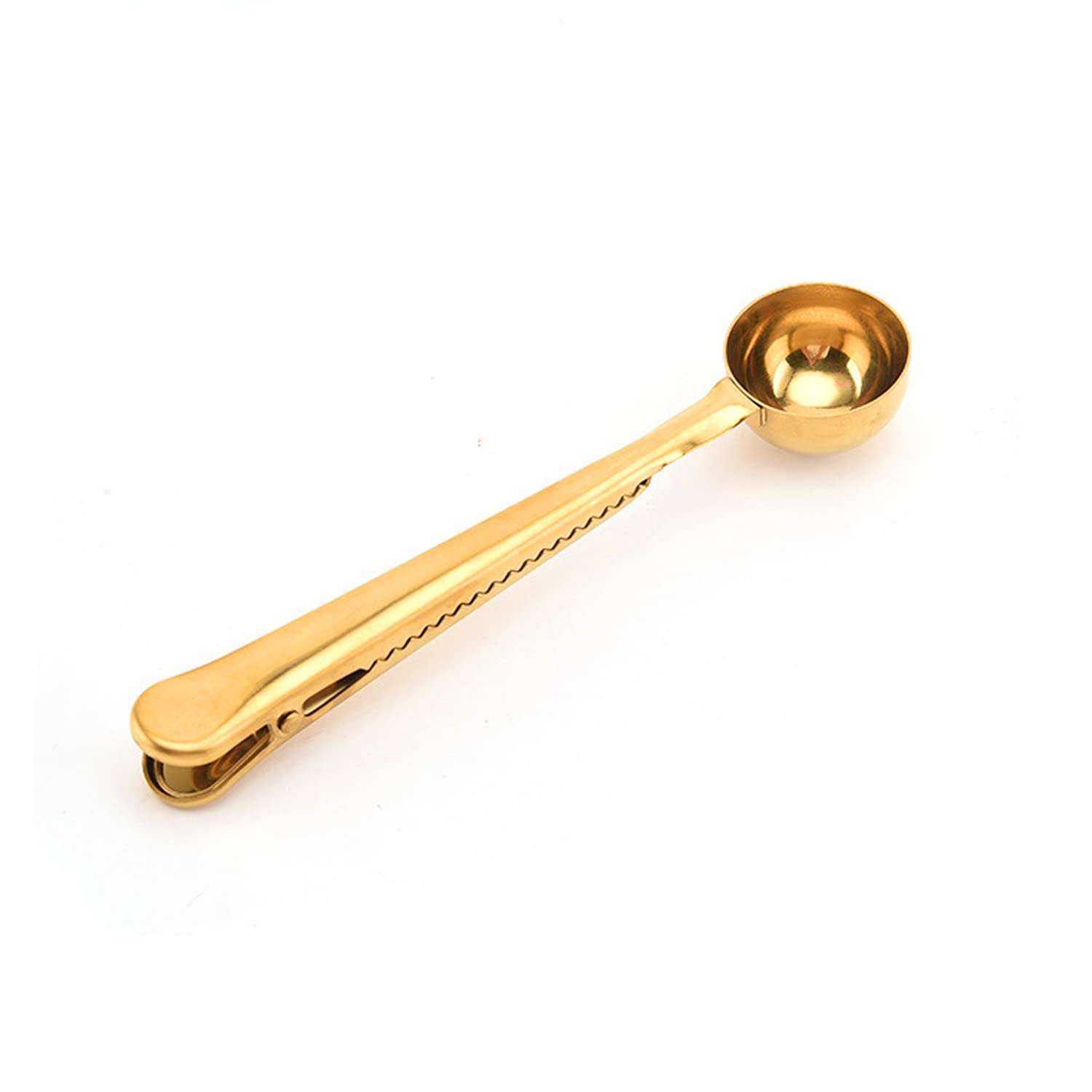 Coffee Scoops, Stainless Steel Multi Function Coffee Measuring Spoon (Gold)