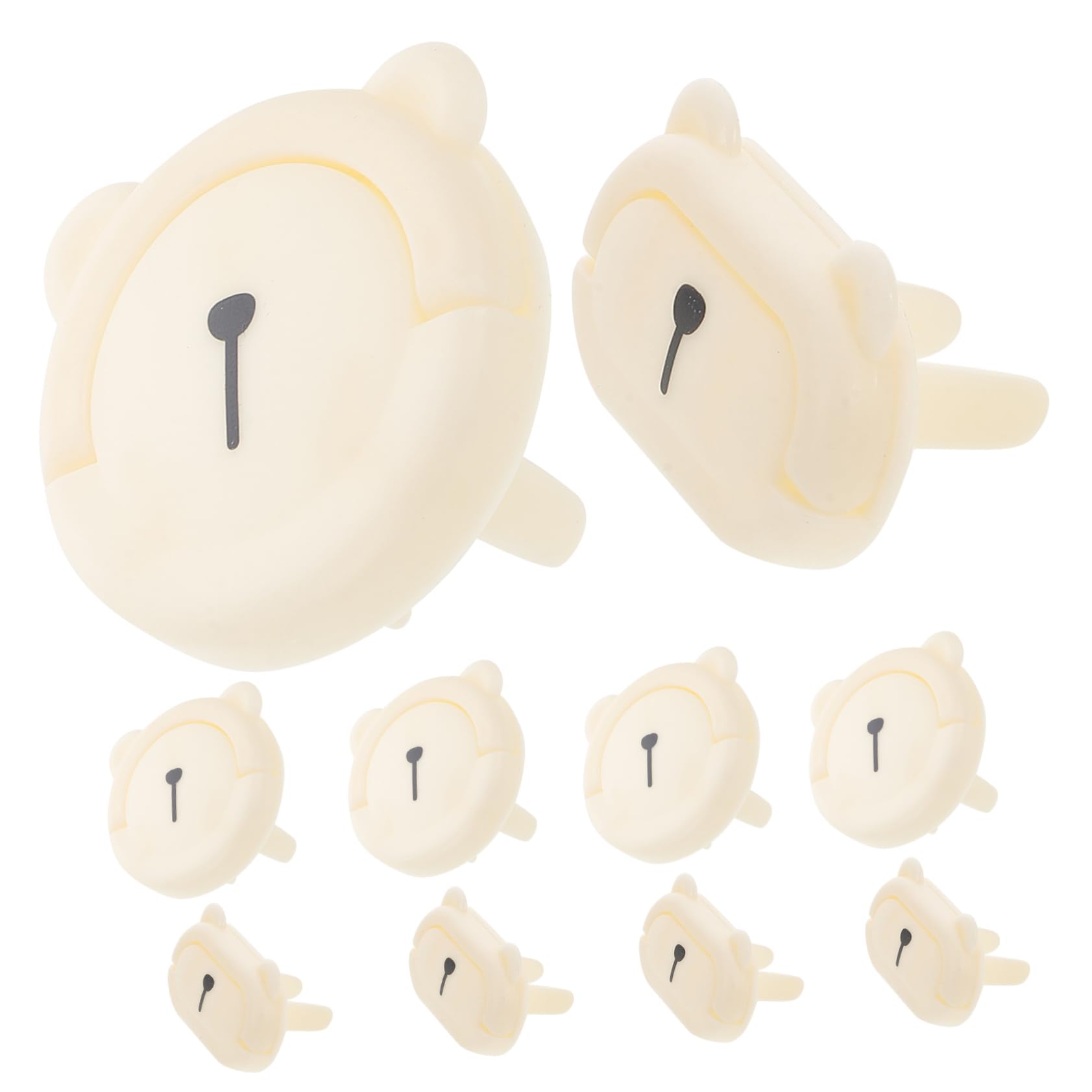 Angoily Childproof Socket Covers 10pcs Electric Outlet Guards Outlet Safety Covers Sturdy Wall Plug Protectors for Boys and Girls