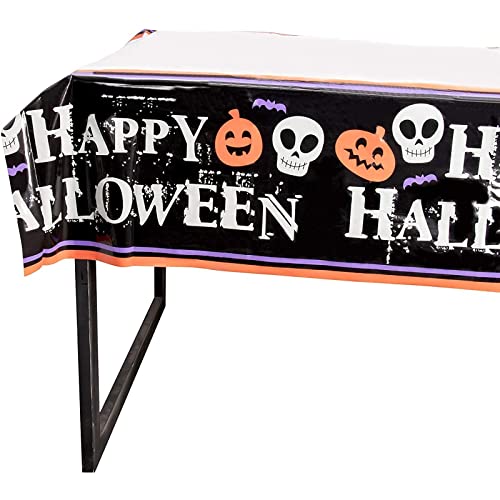Juvale 3 Pack Plastic Disposable Halloween Tablecloth, Party Supplies (54 X 108 In) #TOP4