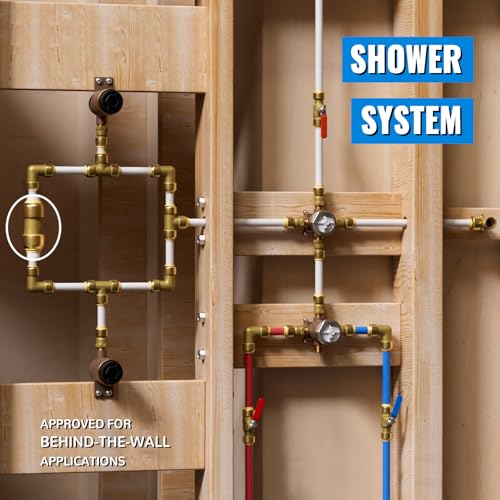 SUNGATOR-Fittings-12-Inch-Pushfit-Plumbing-Fittings-12-Inch-Push-12-Inch-Coupling-Fittings-No-Lead-Brass-Push-to-Connect-Fittings-for-Pex-Copper-CPVC-with-1-Disconnect-Clip-Pack-of-12