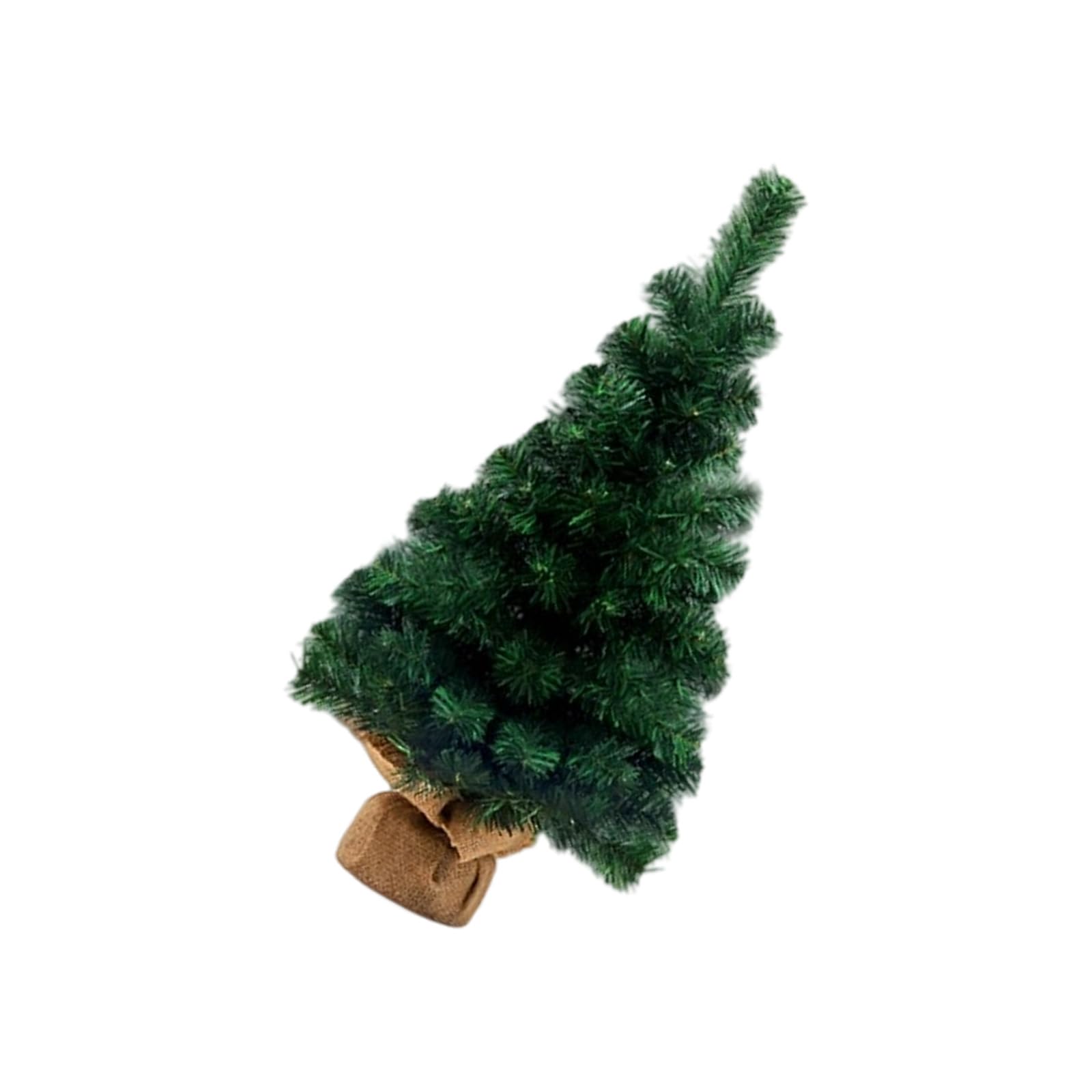 Zbiianxer A Rtificial Pine Tabletop Tree, Linen Base Decor For Shelf Store Window Seasonal Display Christmas Tree Ornament