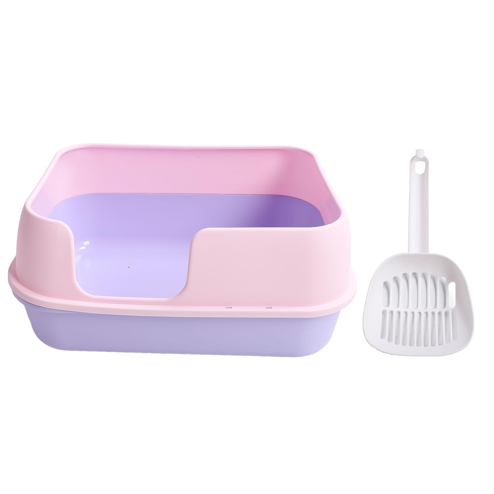 Lettiera per Gatti Semichiusa, Vaschetta in Plastica Extra Large | Design a Prova di Schizzi, Vassoio Rimovibile, Paletta Inclusa, per più Gatti, Materiale Sicuro e Non Tossico