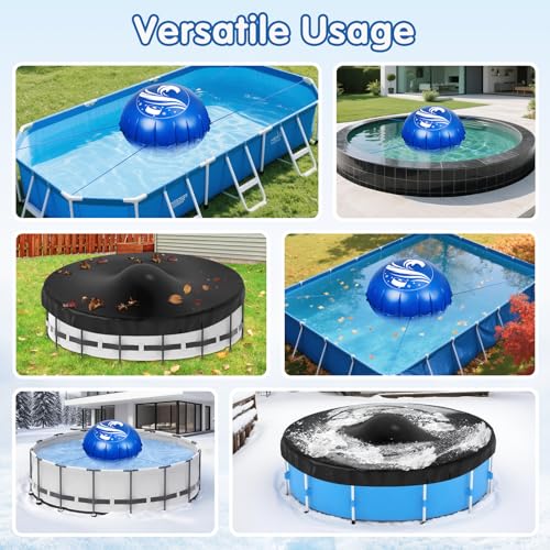 Almohadilla Inflable para Piscina 7 pies Resistente Invierno miniatura 7