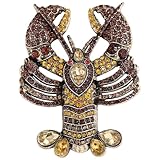 This luxurious and durable rhinestone lobster brooch measures 2.76 x 2.17 inches/7 x 5.5 cm, is lightweight and portable, making it a perfect gift.