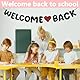 DAJISI Willkommensbanner, Willkommen Zuhause, Herzlich Willkommen Girlande Papier Willkommen Zurück Schwarz Schön Dass Du Wieder Da Bist Liebevoll Welcome Back Girlande, Rehabilitation