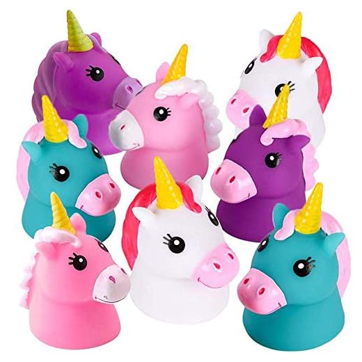 ArtCreativity Unicorn Water Squirt Toys for Kids, Pack of 12, Unicorn Birthday Party Favors, Bath Tub and Pool Toys for Children, Safe and Durable Squirters, Goodie Bag Stuffers