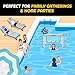 A11N Sports Floating Water Polo Goal Set – Large 4.7ft x 3.1ft Pool Net with 4 Balls – Fun Summer Backyard & Pool Game for Teens & Adults - Yellow