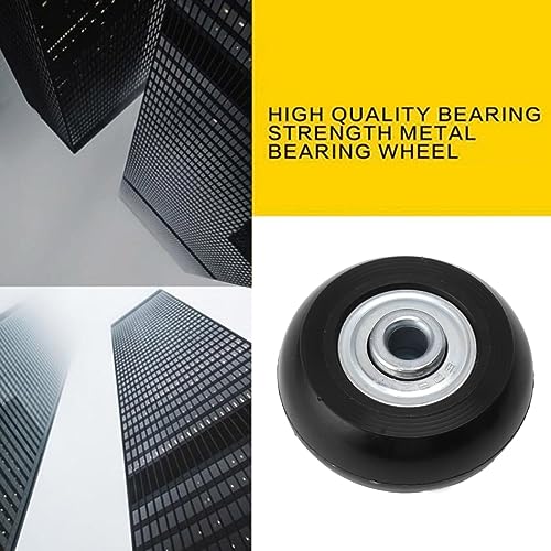 2pcs Suitcase Caster Replacement kit, Luggage Wheels Replacement, Rubber Luggage Suitcase Replacement Wheels for Trolley Case (40mm X 18mm)2