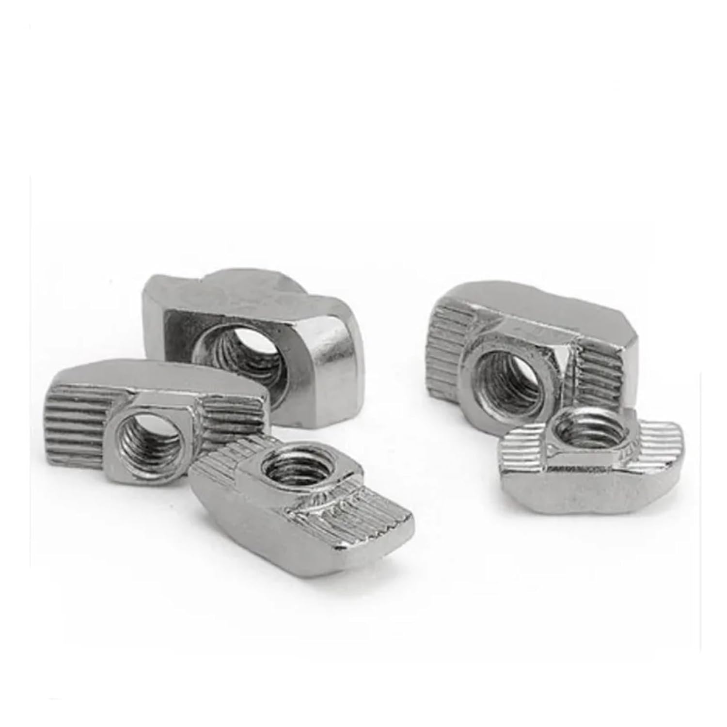 10-100PCS m3 m4 m5 m6 m8 T-nut T Nut Hammer Drop in Sliding Nut Fasten 1515 2020 2525 3030 4040 4545(2020-M5 100PCS)