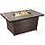 Best Choice Products 52in 50,000 BTU Outdoor Wicker Patio Propane Gas Fire Pit Table w/Aluminum Tabletop, Glass Wind Guard, Clear Glass Rocks, Cover, Slide Out Tank Holder, and Lid - Brown