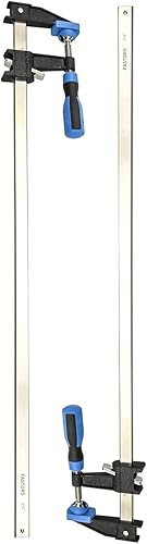 Miniatura 1 de FASTORS Abrazaderas de barra para carpintería de 24 pulgadas, paquete de 2 abrazaderas de madera ajustables y liberadas rápidamente, profundidad de