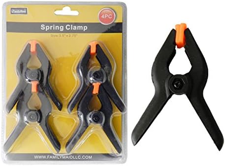 4 Pack Spring Clamps, 3 x 2.75 inches, Case of 96