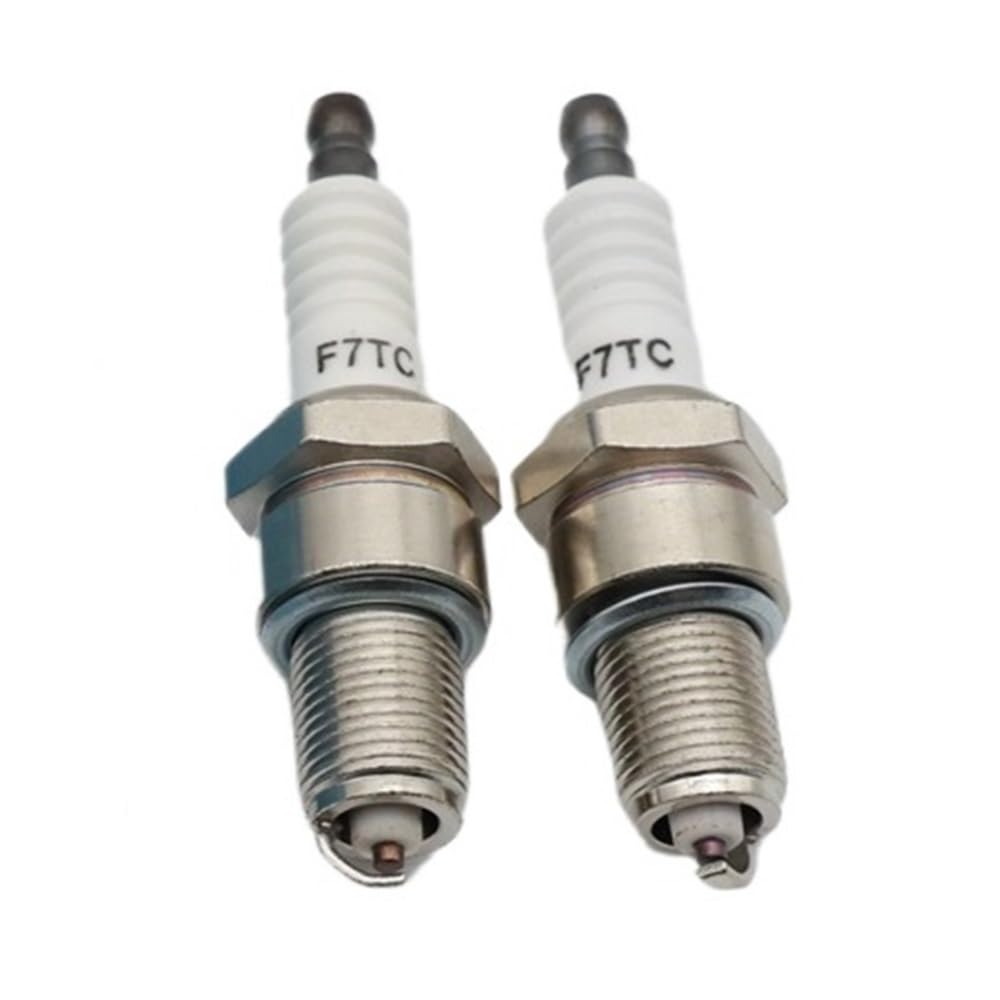 10 bujías de Motor F7TC compatibles con Accesorios for motosierras y cortacéspedes.