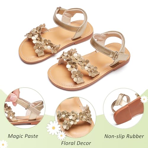 Image of GINFIVE Toddler Girls Sandals Girls Toddler Sandals Little Girls Kids Shoes