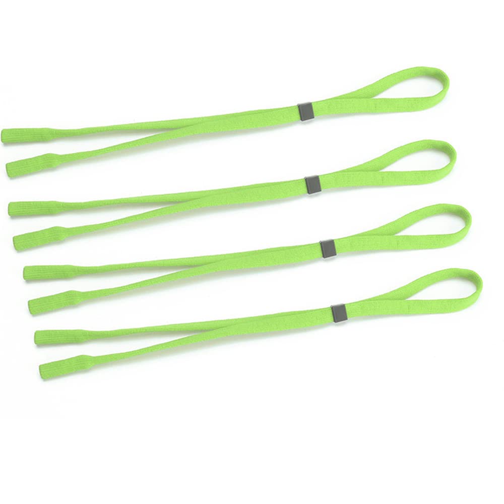 4PCS Sunglasses & Eyeglasses Holder Straps for Men Women String Holder, Glasses Neck Lanyard Cord, Adjustable Rope Eyewear Retainer Green