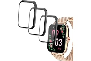 Kimnix Tempered Glass Protector Perfect Fit for i18, HAFURY C7 & Kimnix NK03 Smartwatch