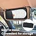 Trinkrittey CD Case Holder for Car, DVD Vehicle Visor Storage Organizer Large Capacity CD Visor Case with 8 DVD Storage Sleeves